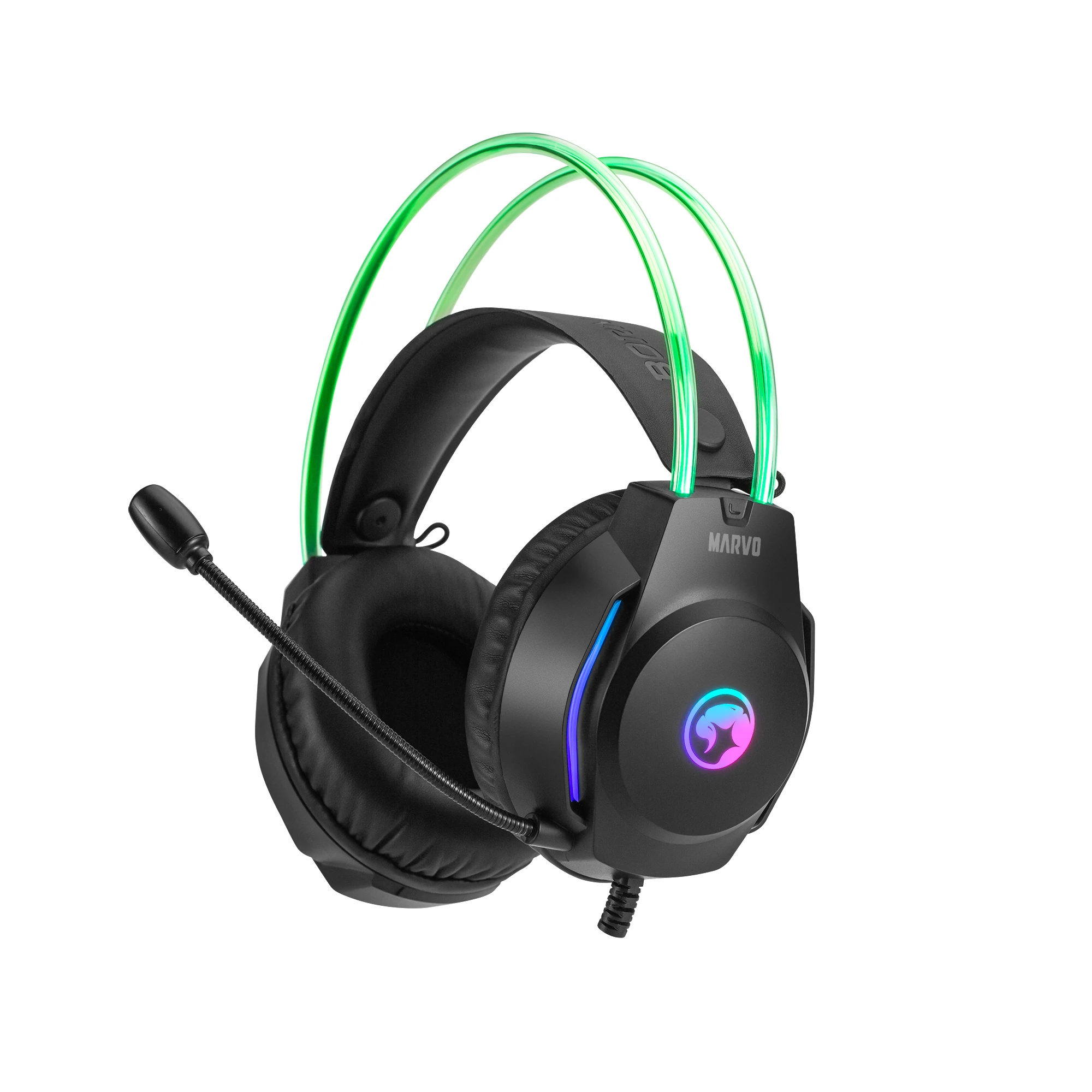 Marvo Геймърски слушалки Gaming Headphones H8620 - 50mm, RGB - image 7