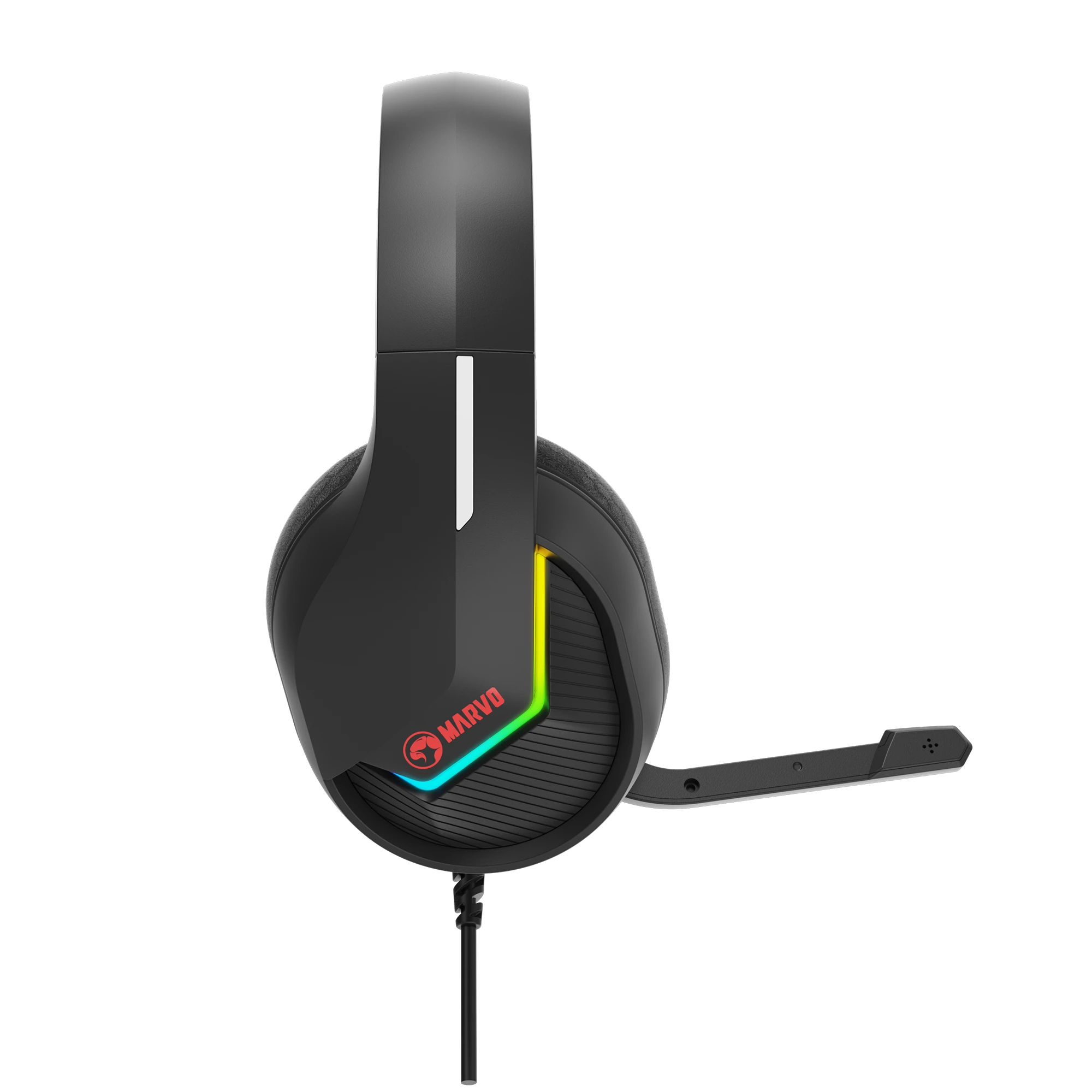 Marvo геймърски слушалки Gaming Headphones H8618 Black - 50mm, USB, RGB - image 2