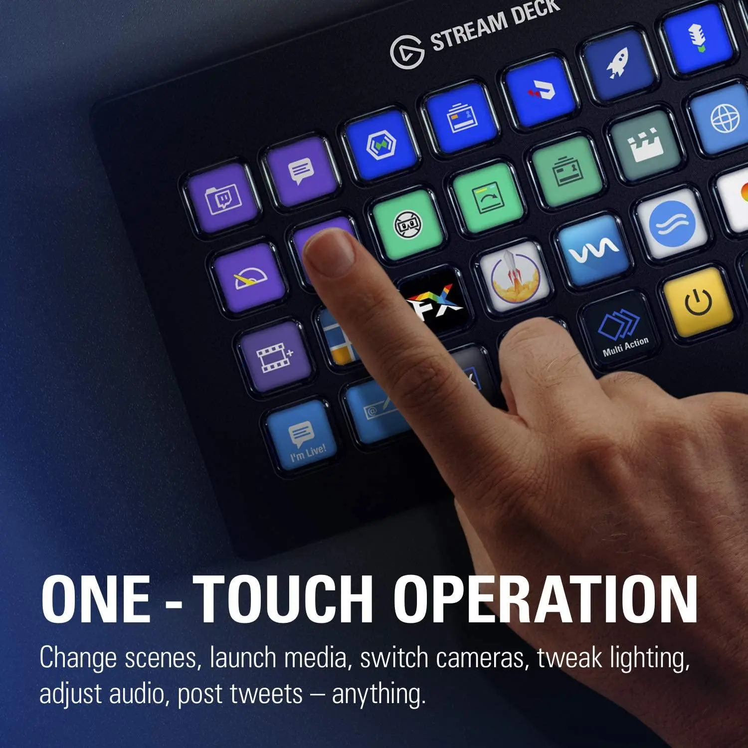 Контролер Elgato Stream Deck, 32 LCD бутона, черен - image 3