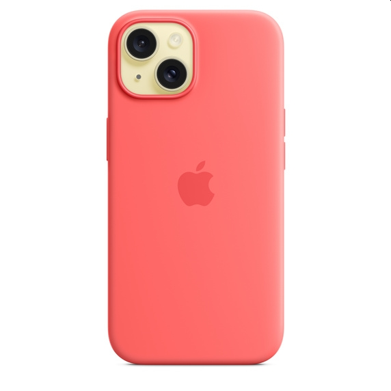 Калъф, Apple iPhone 15 Silicone Case with MagSafe - Guava - image 2