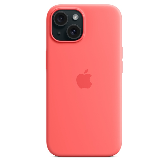 Калъф, Apple iPhone 15 Silicone Case with MagSafe - Guava - image 4