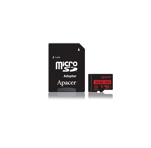 Памет, Apacer 64GB microSDXC Class 10 UHS-I (1 adapter)