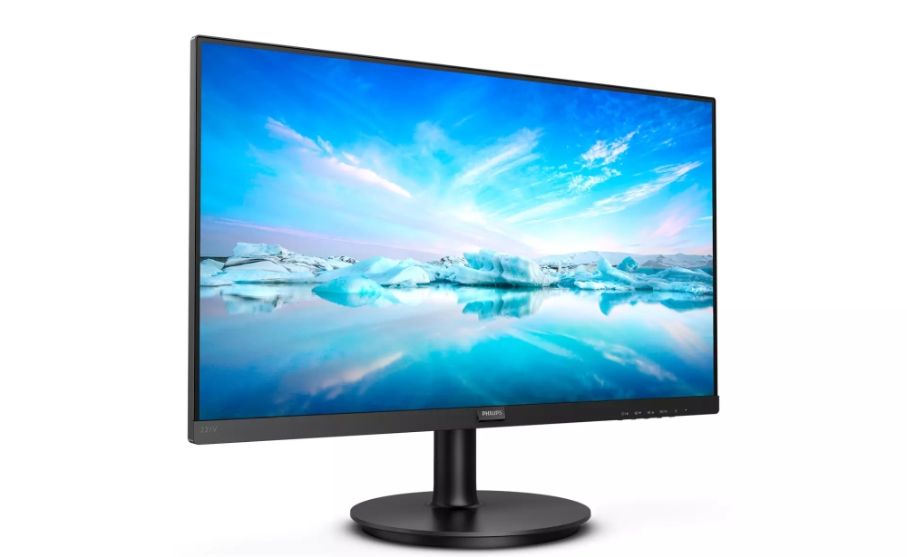 Монитор, Philips 221V8A/00, 21.5" VA WLED, 1920x1080@75Hz, 4ms GtG, 250cd m/2, 3000:1, Mega Infinity DCR, Adaptive Sync, FlickerFree, Low Blue Mode, 2Wx2, Tilt, D-SUB, HDMI - image 1