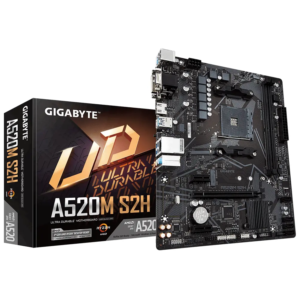 Дънна платка GIGABYTE A520M-S2H, Socket AM4 - image 4