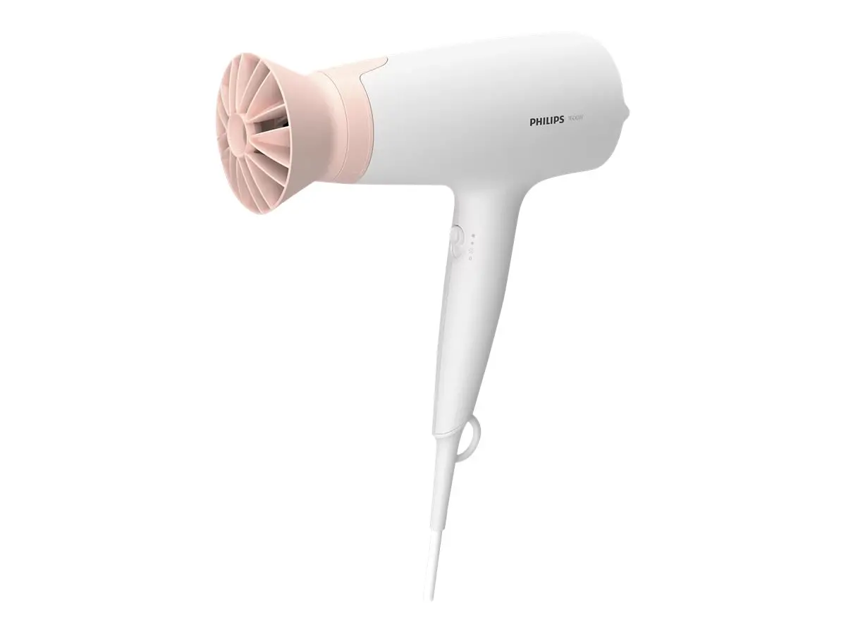 PHILIPS Сешоар 1600W DC motor ThermoProtect attachment white/pink - image 1