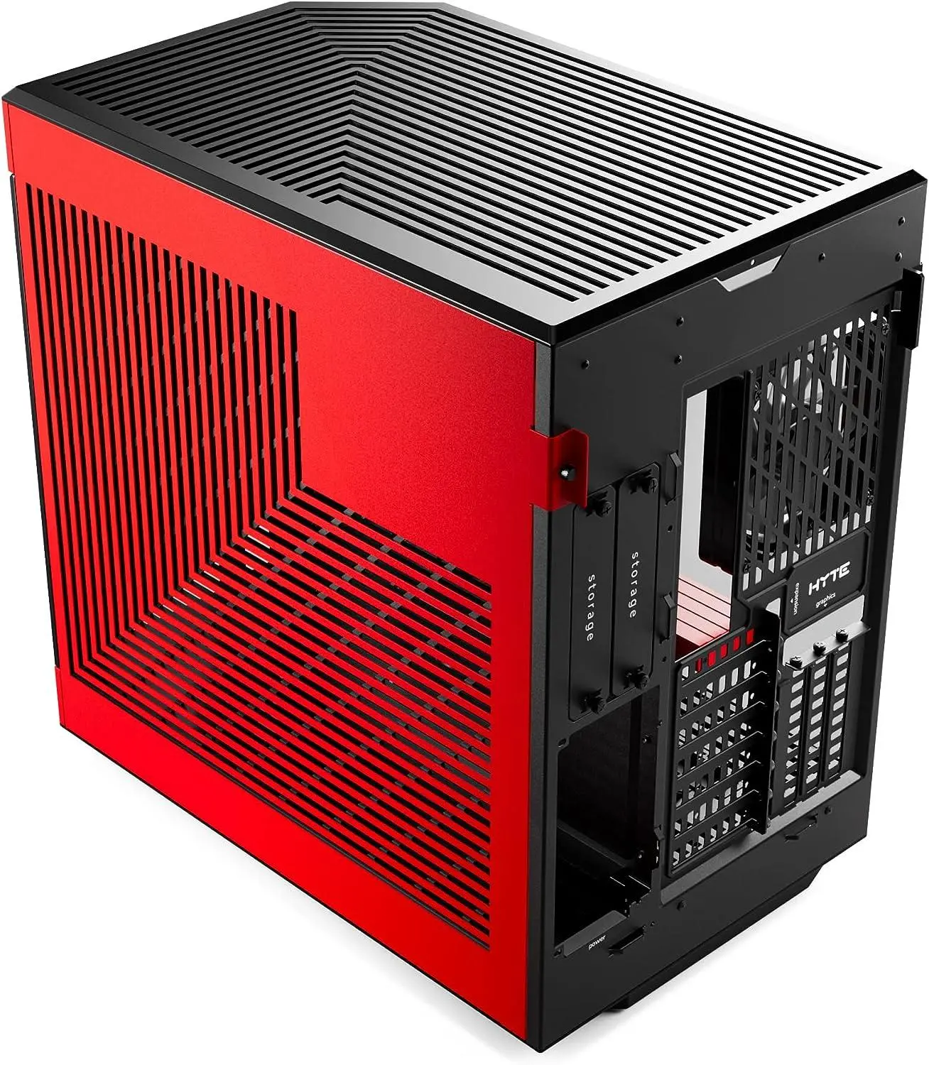 Кутия HYTE Y60 Tempered Glass, Mid-Tower, Черно и Червено - image 4