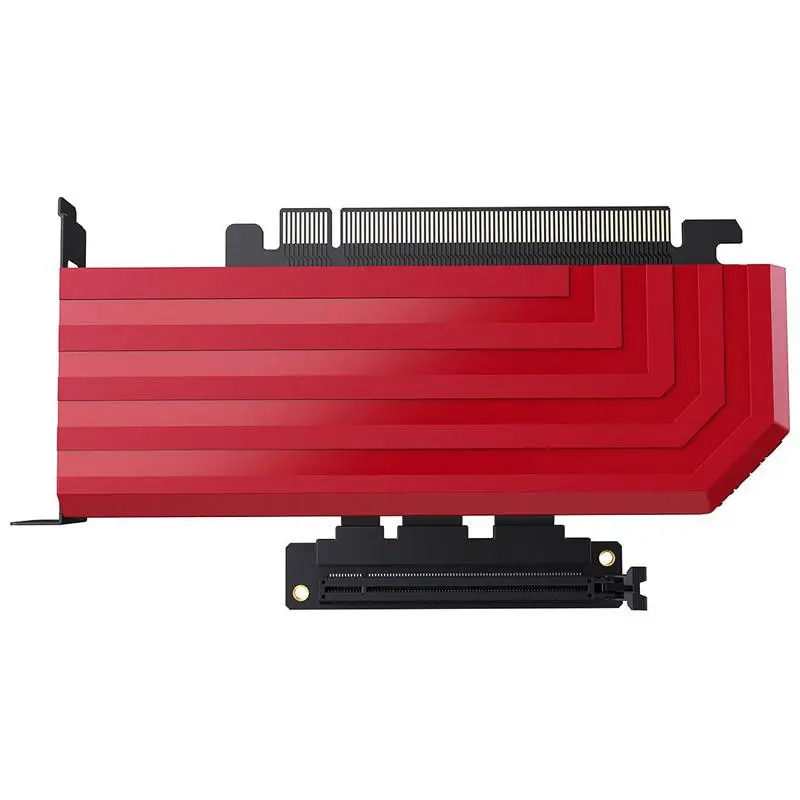 Кабел за вертикален монтаж HYTE PCI-E 4.0 x16 200mm, Червено - image 4