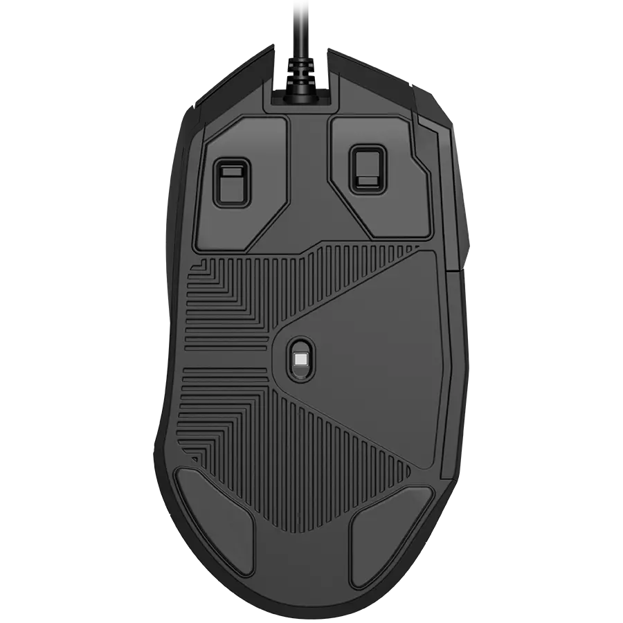 LORGAR Stricter 579, gaming mouse, 9 programmable buttons, Pixart PMW3336 sensor, DPI up to 12 000, 50 million clicks buttons lifespan, 2 switches, built-in display, 1.8m USB soft silicone cable, Matt UV coating with glossy parts and RGB lights with 4 LED flowing modes, size: 131*72*41mm, 0.127kg, black - image 6