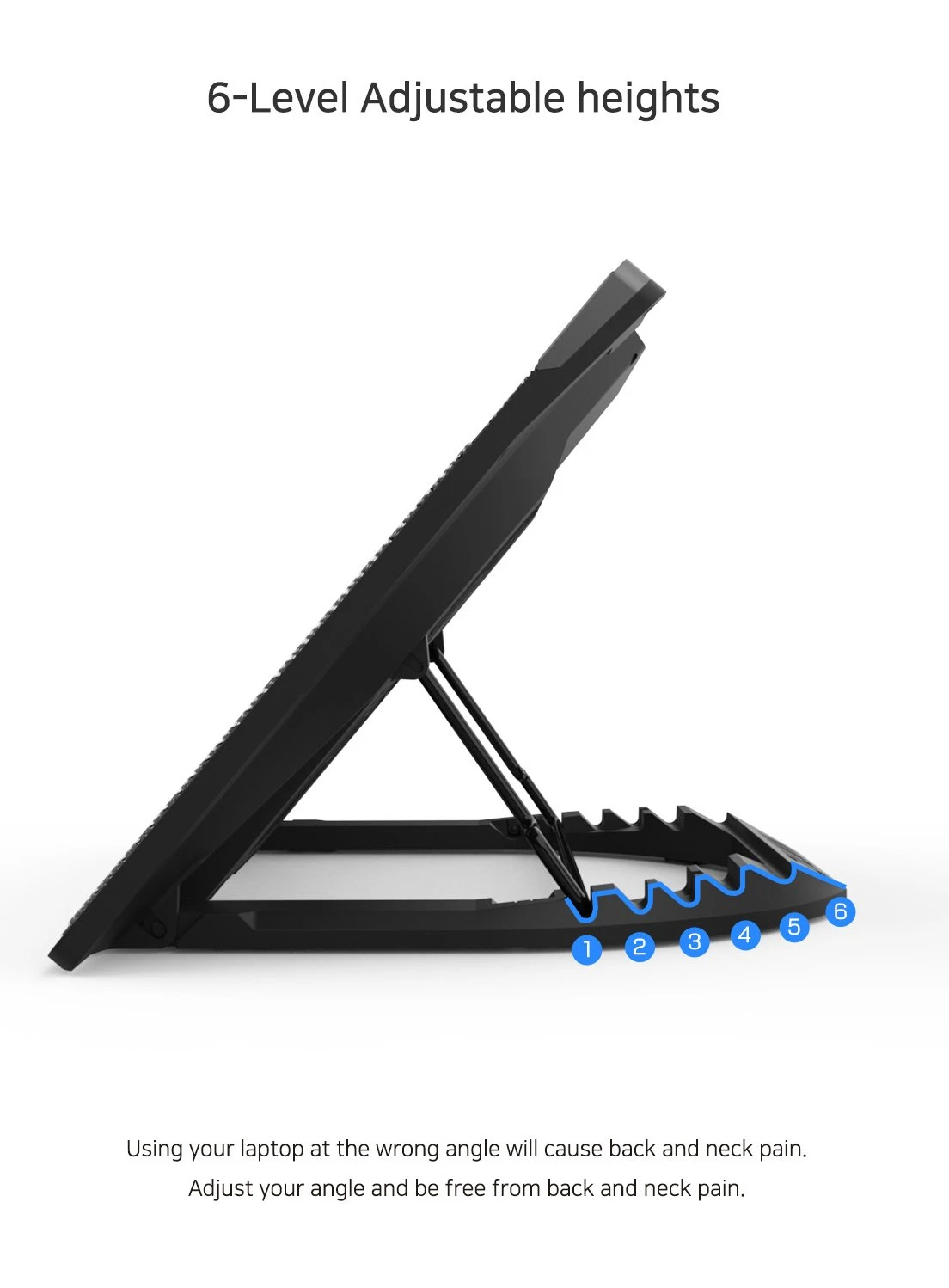 Zalman Охлаждане за лаптоп Notebook Cooler 17" Black ZM-NS3000 - image 9