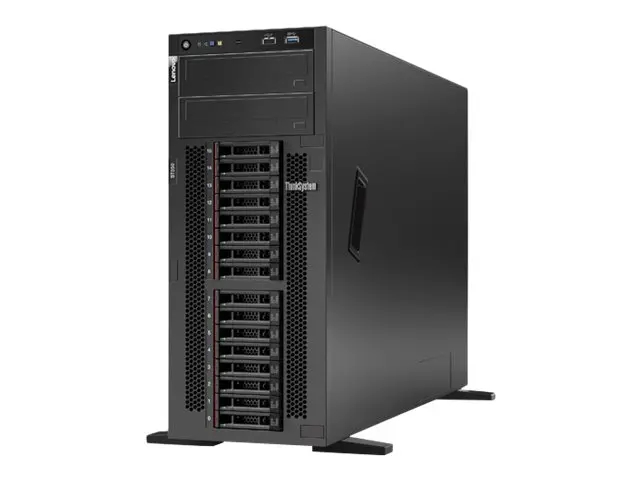 Сървър, Lenovo ThinkSystem ST550 Xeon Silver 4210 (10C, 2.2GHz, 13.75MB Cache/85W), 32GB 2933MHz (1x32GB, 2Rx4 RDIMM), O/B, 930-8i, 1x750W Titanium, XCC Enterprise - image 3