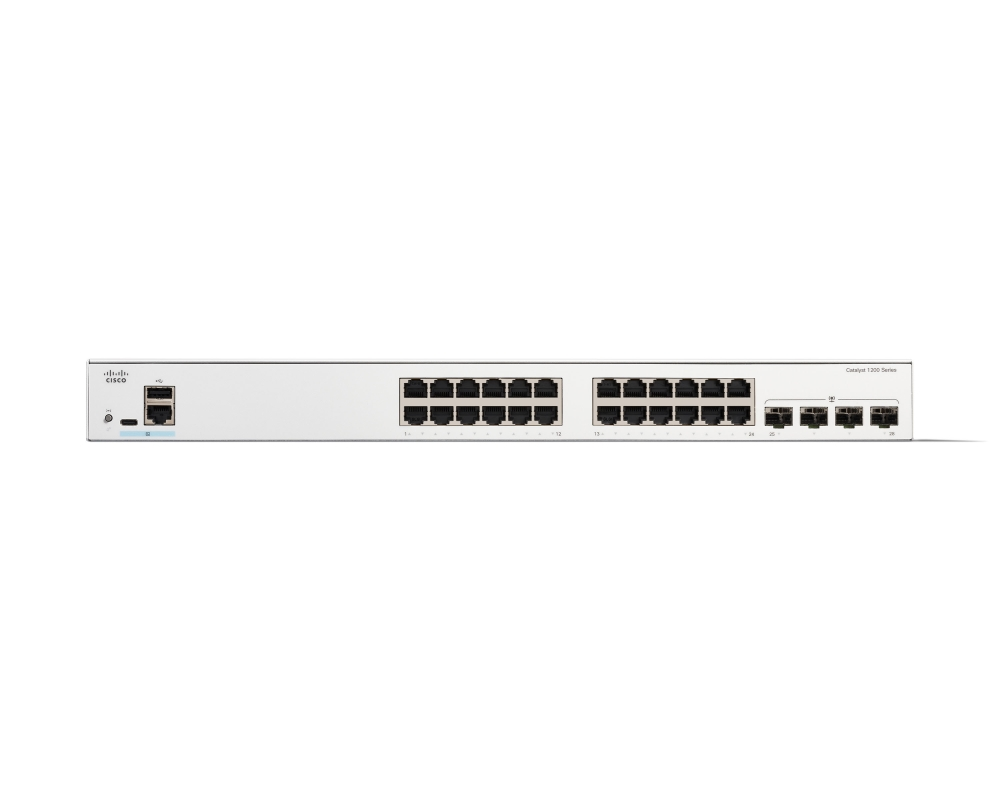 Комутатор, Cisco Catalyst 1200 24-port GE, 4x1G SFP