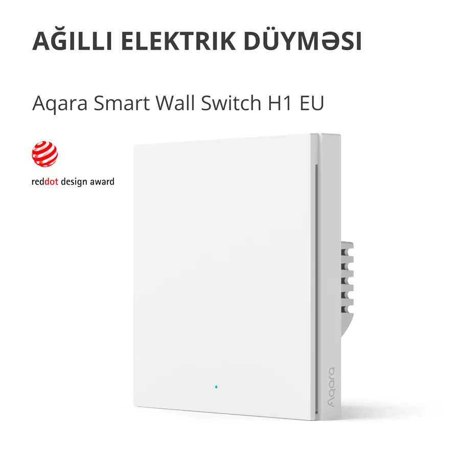 Aqara Smart Wall Switch H1 (with neutral, single rocker) Model No: WS-EUK03; SKU: AK073EUW01 - image 2