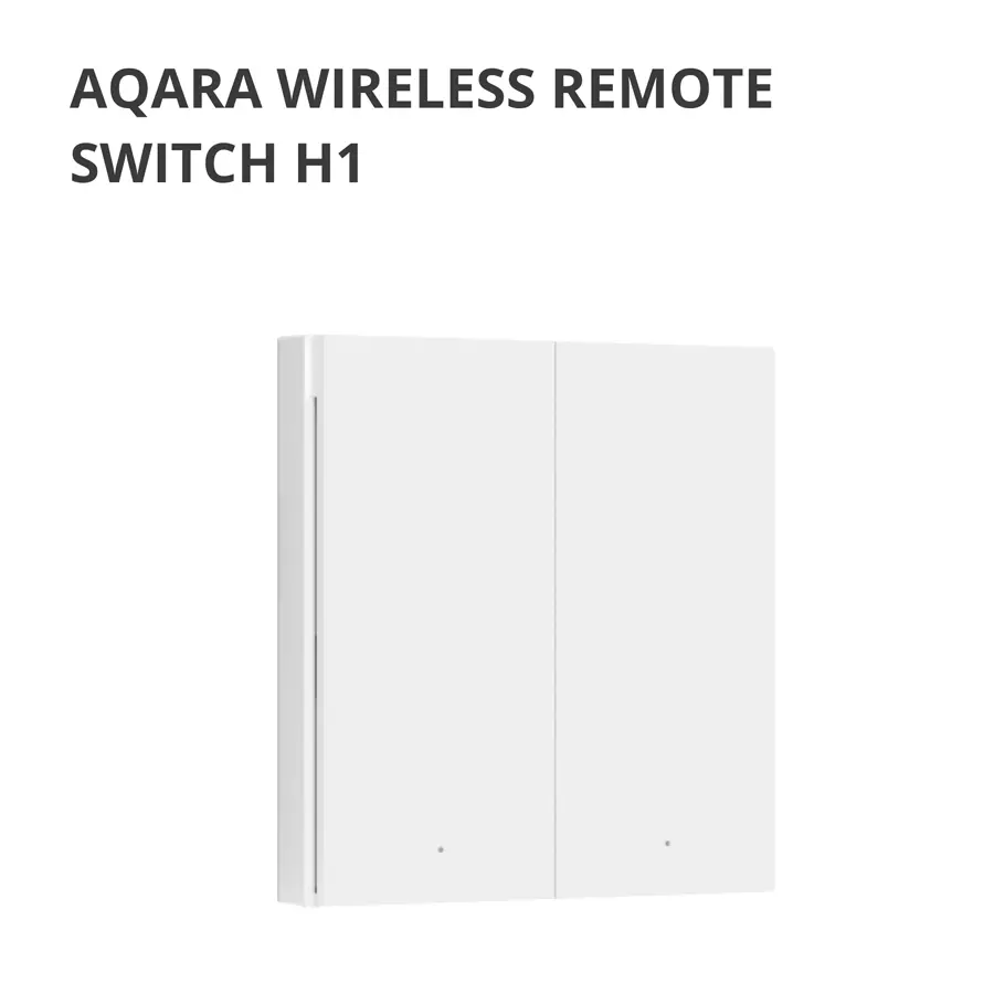 Aqara Wireless Remote Switch H1 (double rocker): Model: WRS-R02; SKU: AR009GLW02 - image 3