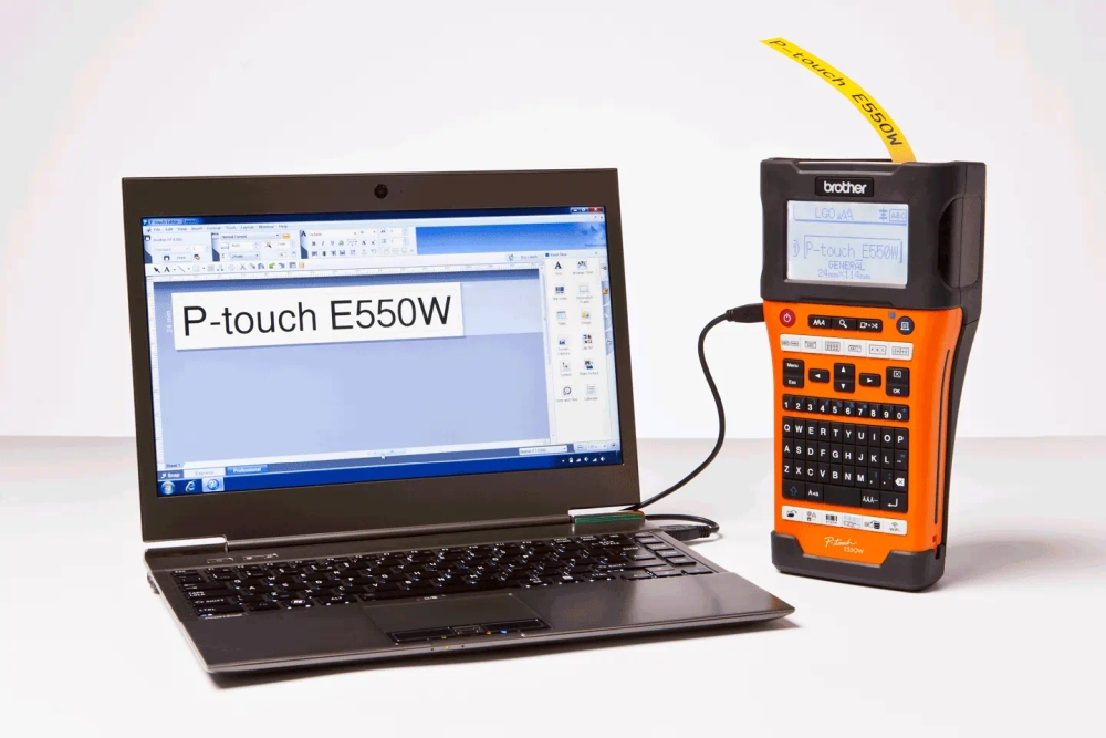 Етикираща система, Brother PT-E550WNIVP Handheld Industrial Labelling system - image 5