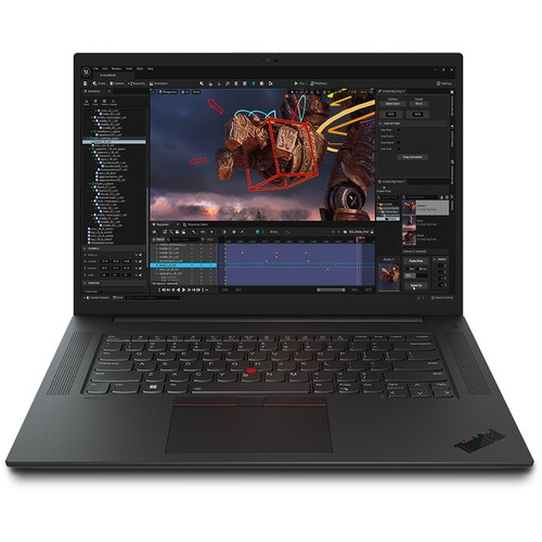 Лаптоп, Lenovo ThinkPad P1 G6 Intel Core i7-13800H (up to 5.2GHz, 24MB), 32GB DDR5 5600MHz, 1TB SSD, 16" WQXGA (2560x1600) IPS AG, NVIDIA GeForce RTX 4060/8GB, FHD&IR Hybrid Cam, Color Calibration, Backlit KB, WLAN, BT, FPR, Win11Pro, 3Y