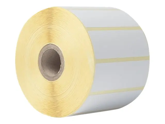 Консуматив, Brother BDE-1J026076-102 White Direct Thermal Die-Cut Label Roll, 76mm x 26mm (Order Multiples of 8)