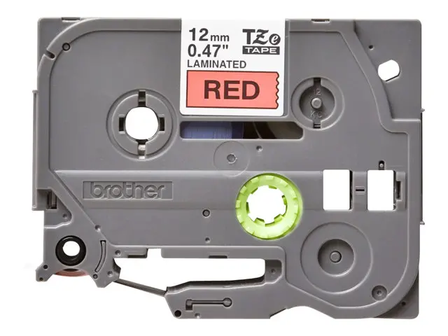 Консуматив, Brother TZe-431 Tape Gloss Black on Red, 12mm, 8m