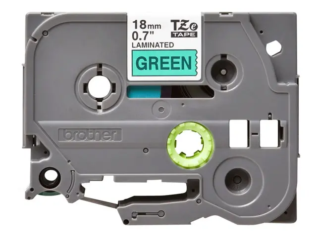 Консуматив, Brother TZe-741 Tape Black on Green, Laminated, 18mm, 8 m - Eco