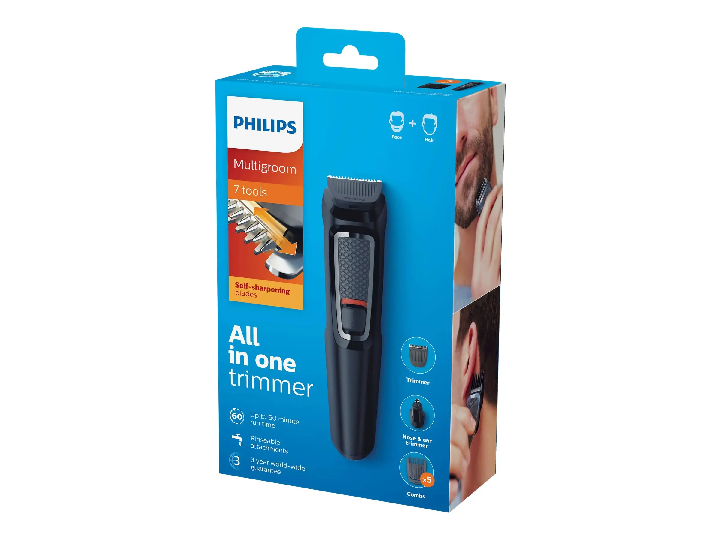 Philips Тример Multigroom series 3000 „7 в 1“, лице и коса 7 - image 6