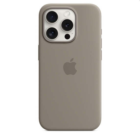 Калъф, Apple iPhone 15 Pro Silicone Case with MagSafe - Clay - image 2