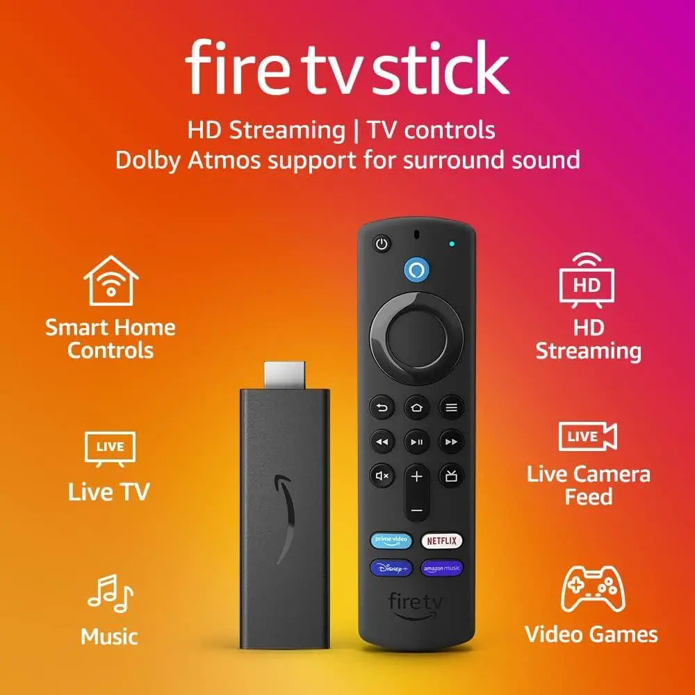 Мултимедиен плеър AMAZON Fire TV Stick Gen2, Wi-Fi 6, Alexa, Черен - image 1