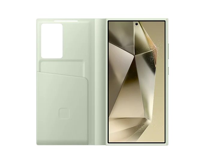 Калъф, Samsung S24 Ultra Smart View Wallet Case Light Green - image 3