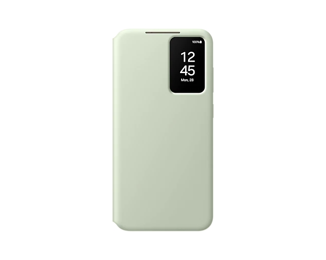 Калъф, Samsung S24+ Smart View Wallet Case Light Green
