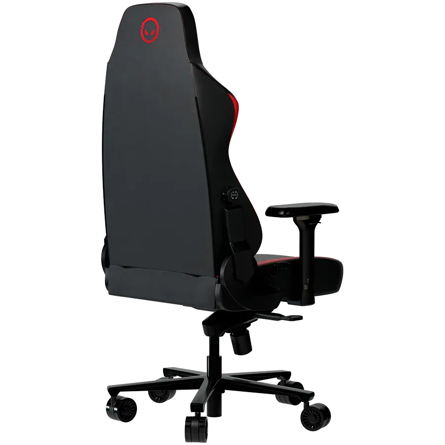 LORGAR Embrace 533, Gaming chair, PU eco-leather, 1.8 mm metal frame, multiblock mechanism, 4D armrests, 5 Star aluminium base, Class-4 gas lift, 75mm PU casters, Black + red - image 5