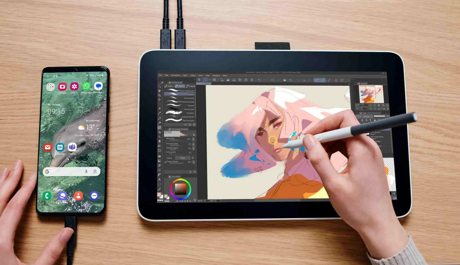 Таблет, Wacom One 12 pen display - image 1