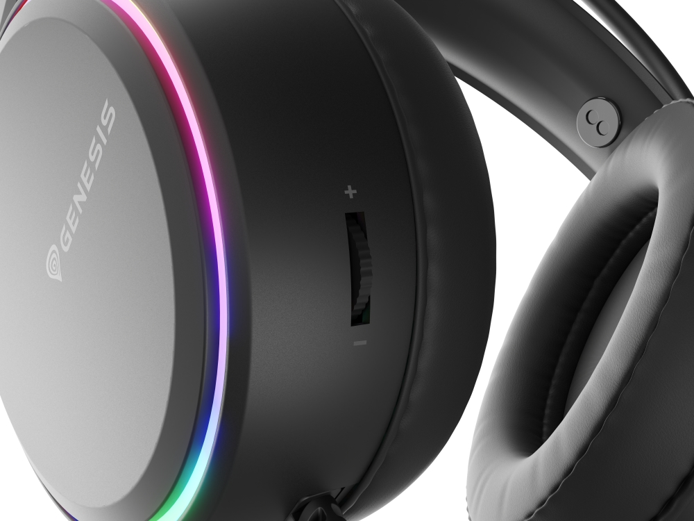 Слушалки, Genesis Headset Neon 613 With Microphone RGB Illumination Black - image 4