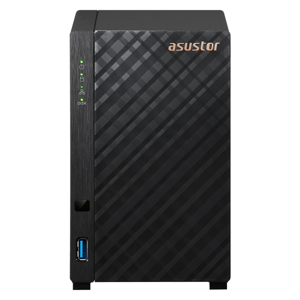 Мрежов сторидж, Asustor AS1102TL, 2 bay NAS, Realtek RTD1619B, Quad Core, 1.7 GHz, 1GB DDR4 (not expandable), 1GbE x1, USB 2.0 x1, USB3.2 Gen1 x1, WOW (Wake on WAN), System Sleep Mode