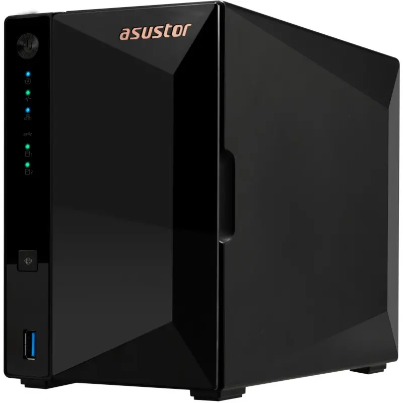 Мрежов сторидж, Asustor AS3302T_V2, 2 bay NAS, Realtek RTD1619B, Quad-Core, 1.7GHz (not ex.), 2.5GbE x1, USB3.2 Gen1 x3, WOW (Wake on WAN), Ttoolless installation, with hot-swappable tray, hardware encryption, MyArchive, EZ connect, EZ Sync, WoL, System Sleep Mode - image 4