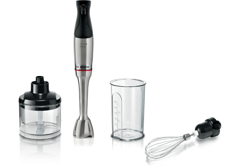 Пасатор, Bosch MSM6M821, SER6, Blender, ErgoMaster, 1200 W, QuattroBlade System Pro, Included Blender, Measuring cup, Chopper & Stainless steel whisk, Stainless steel