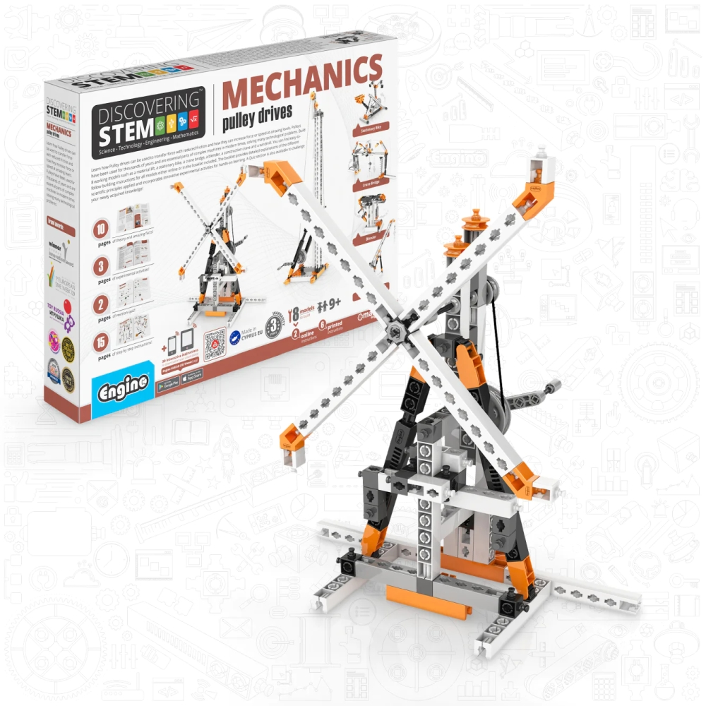 Комплект, Engino Education Stem Mechanics - Pulley Drives