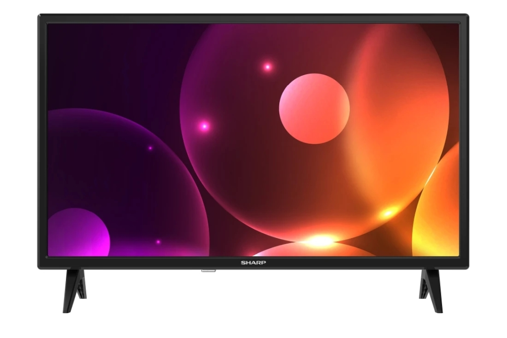 Телевизор, Sharp 24FA2E, 24" LED HD 1366x768, 100 000:1, DVB-T/T2/C/S/S2, Active Motion 100, Speaker 2x3W, Dolby Digital, CI+, 3xHDMI, 2xUSB, Bluetooth, LAN, Video/Audio input (3 x RCA), 2 pole Stand