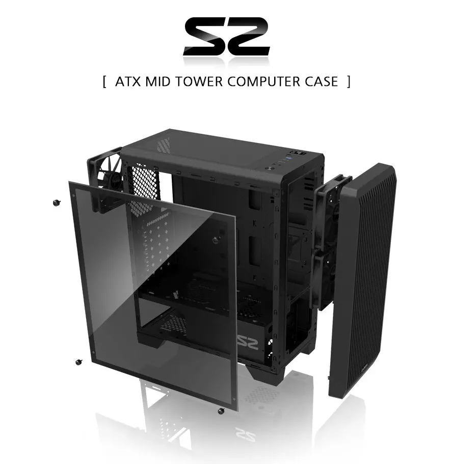 Zalman кутия за компютър Case ATX - ZM-S2 - image 14