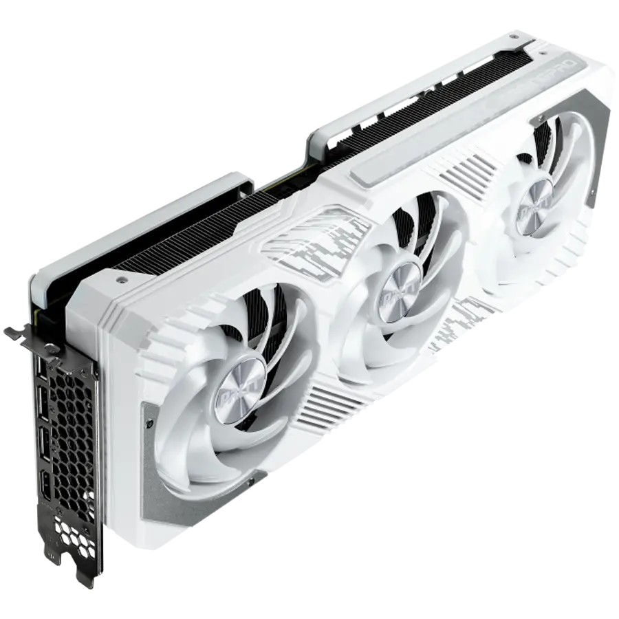 Palit GeForce RTX 4070Ti GamingPro White OC 12GB GDDR6X, 192 bit, 2310 Mhz/2670 Mhz, 1x HDMI 2.1a, 3x DP 1.4a, 3 Fan, 1x 16-pin pwr connector, recommended pwr 750W, NED407TV19K9-1043W - image 2