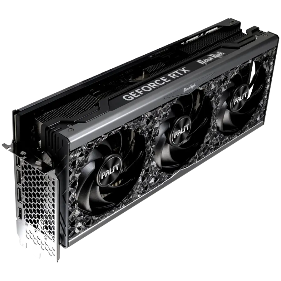 PALIT GeForce RTX 4090 GameRock OC 24GB GDDR6X 384bit, 1x HDMI 2.1a, 3x DP 1.4a, 3 Fan, 3x 8-pin pwr connector, 1000W, NED4090S19SB-1020G - image 2
