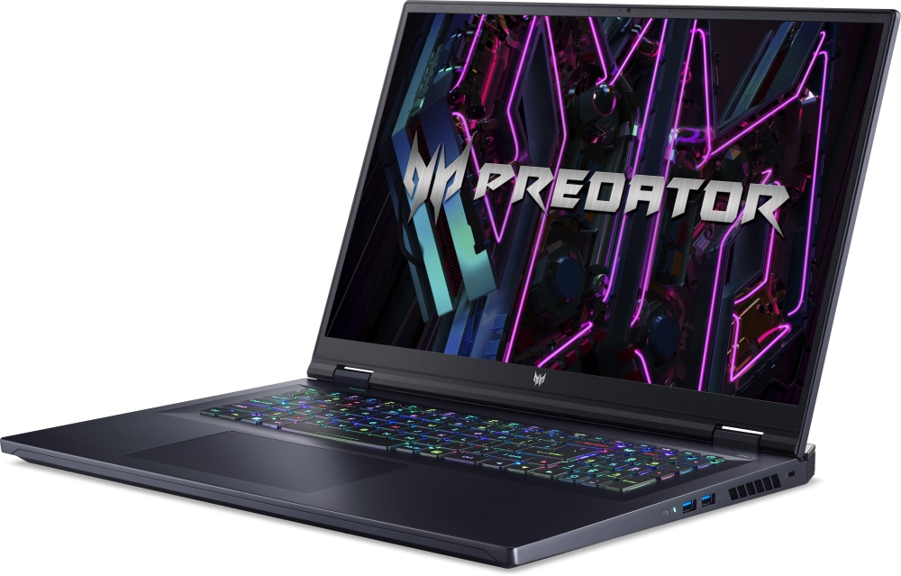 Лаптоп, Acer Predator Neo PHN18-71-96ML, Intel Core i9-14900HX (up to 5.70GHz, 36MB), 18" WQXGA (2560x1600) IPS 165Hz, 16GB DDR5 5600MHz, 1024GB PCIe NVMe SED SSD, RTX 4070 8GB GDDR6, Wi-Fi 6 AX INTEL Killer, BT, HDcam+mic, RGB-backlit Kb, Black, No OS - image 2