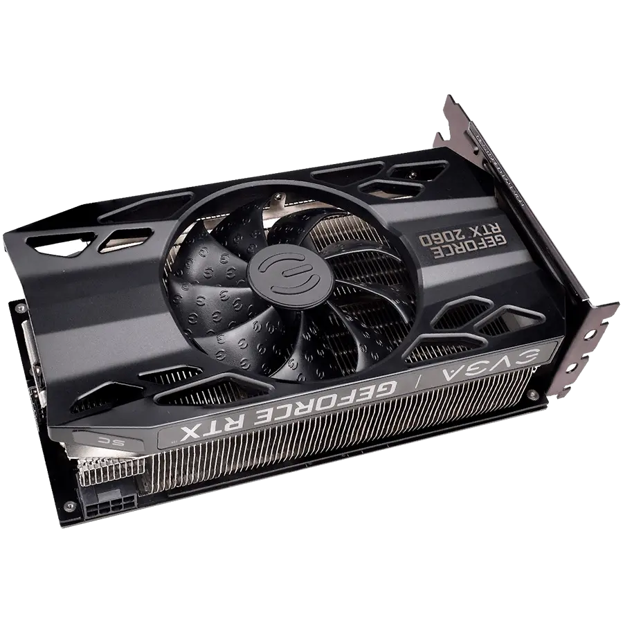 EVGA GeForce RTX 2060 SC GAMING, 6GB GDDR6, 192 bit, 336 GB/s, 14000 MHz Effective Mem Clock, 1710 MHz Boost Clock, 1920 CUDA Cores, PCIe 3.0, DVI-D, HDMI, DP, RAY TRACING, 500W or greater PSU, 3Y - image 2