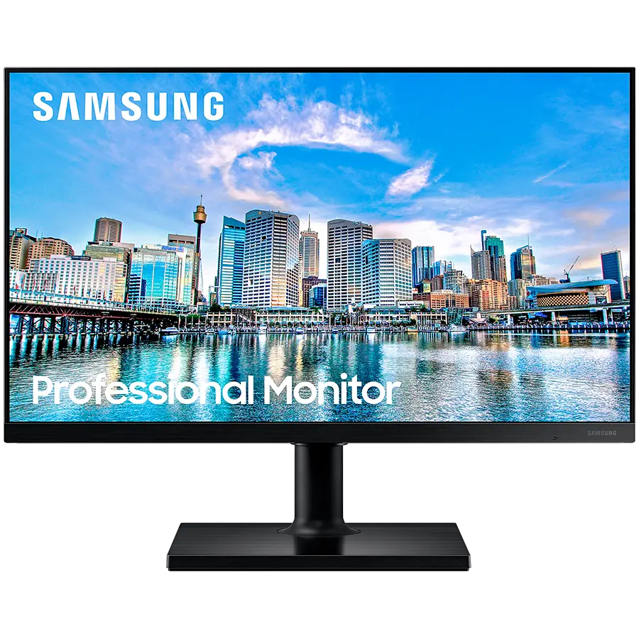 Monitor LED Samsung LF27T450FQRXEN T45F, 27" FHD FLAT 16:9 (1920x1080) IPS 75Hz, 250 cd/㎡, 1000:1, 5ms, 178/178, FS, 1xDP 2xHDMI, 2xUSB 2.0, 3.5 Jack, Tilt/Pivot/Swivel/HeightAdj (130mm), VESA 100x100, 3Y