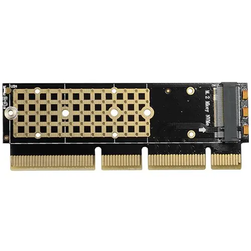 AXAGON PCEM2-1U PCI-E 3.0 16x - M.2 SSD NVMe, up to 80mm SSD, low profile 1U