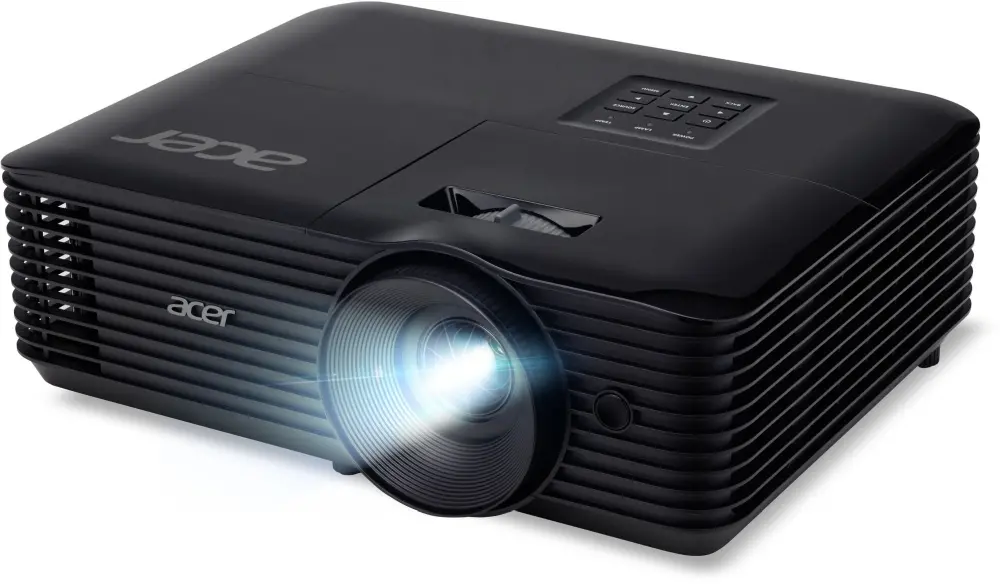 Мултимедиен проектор, Acer Projector X129H, DLP, XGA (1024x768), 4800 ANSI Lumens, 20000:1, 3D, HDMI, VGA, RCA, Audio in, DC Out (5V/2A, USB-A), Speaker 3W, Bluelight Shield, LumiSense, 2.8kg, Black - image 1