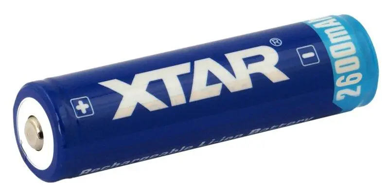 Акумулаторна батерия XTAR за фенери 18650 със защита , 2600mAh, Li-ion