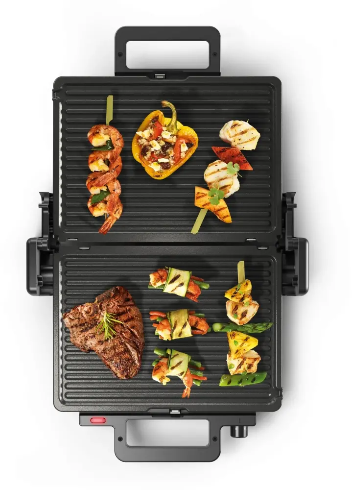 Контактен грил, Bosch TCG3323, Contact grill 3 in 1, 2000 W,  Removable aluminum grill plates with non-stick ceramic coating, black - image 10