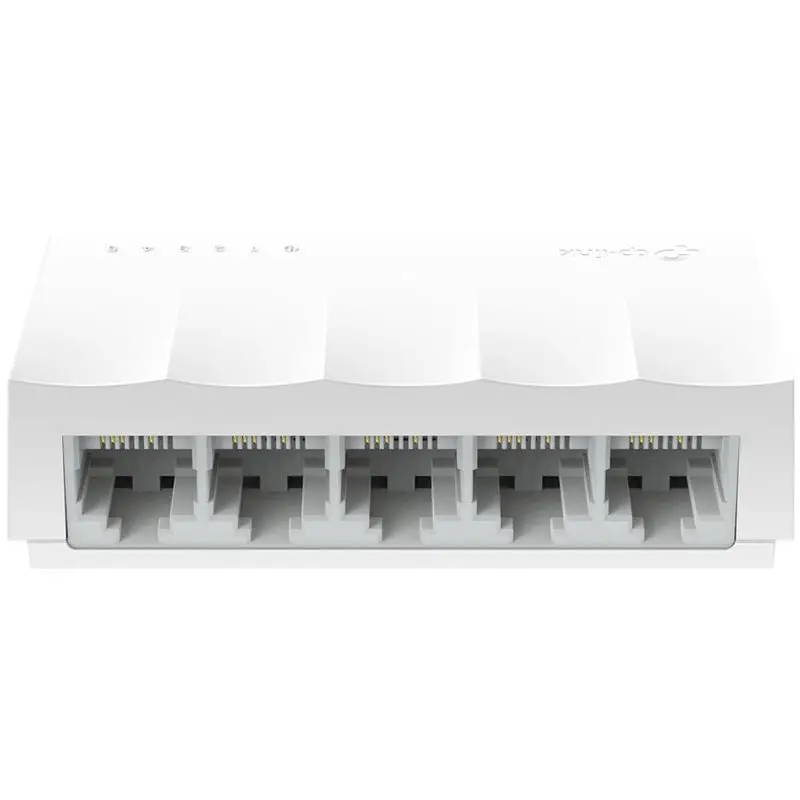 TP-Link LiteWave 5-Port 10/100Mbps Desktop Switch, 5 10/100Mbps RJ45 Ports, Desktop Plastic Case, Green Ethernet technology