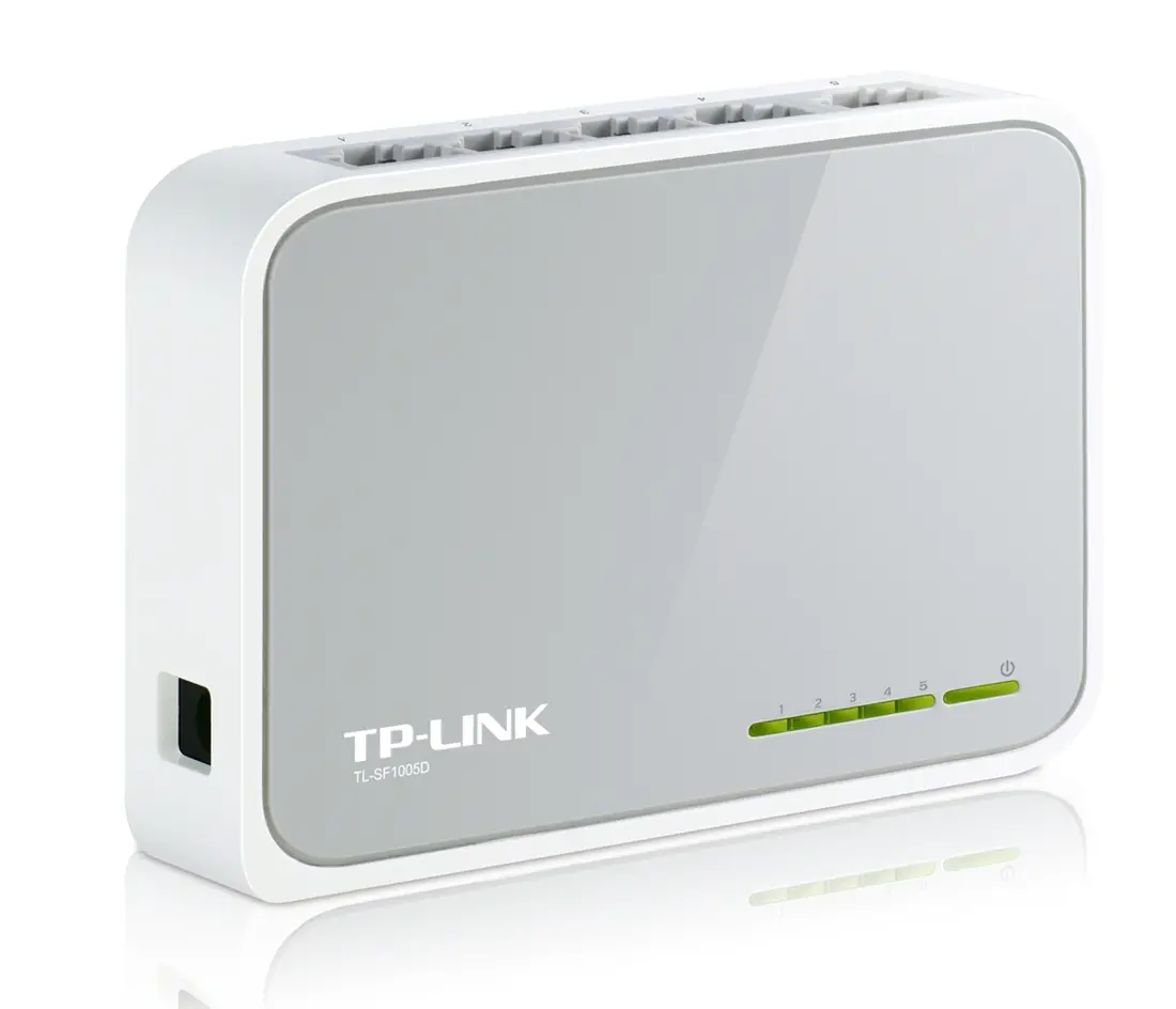 Switch TP-Link TL-SF1005D, 5-Port RJ45 10/100Mbps desktop switch, Fanless, Auto Negotiation/Auto MDI/MDIX, Plastic case - image 3