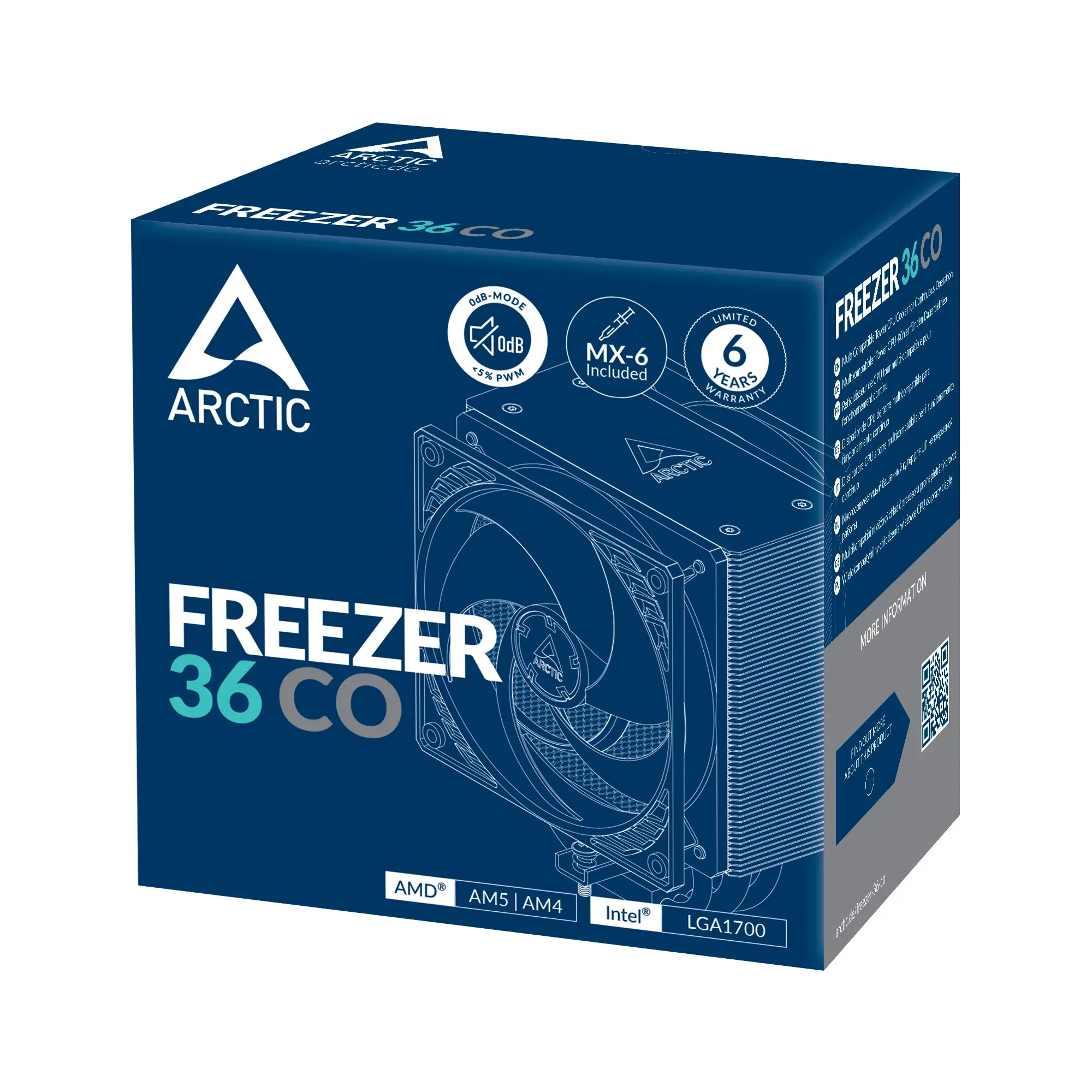 Arctic охладител Freezer 36 CO - LGA1851/LGA1700/AM5 - image 5