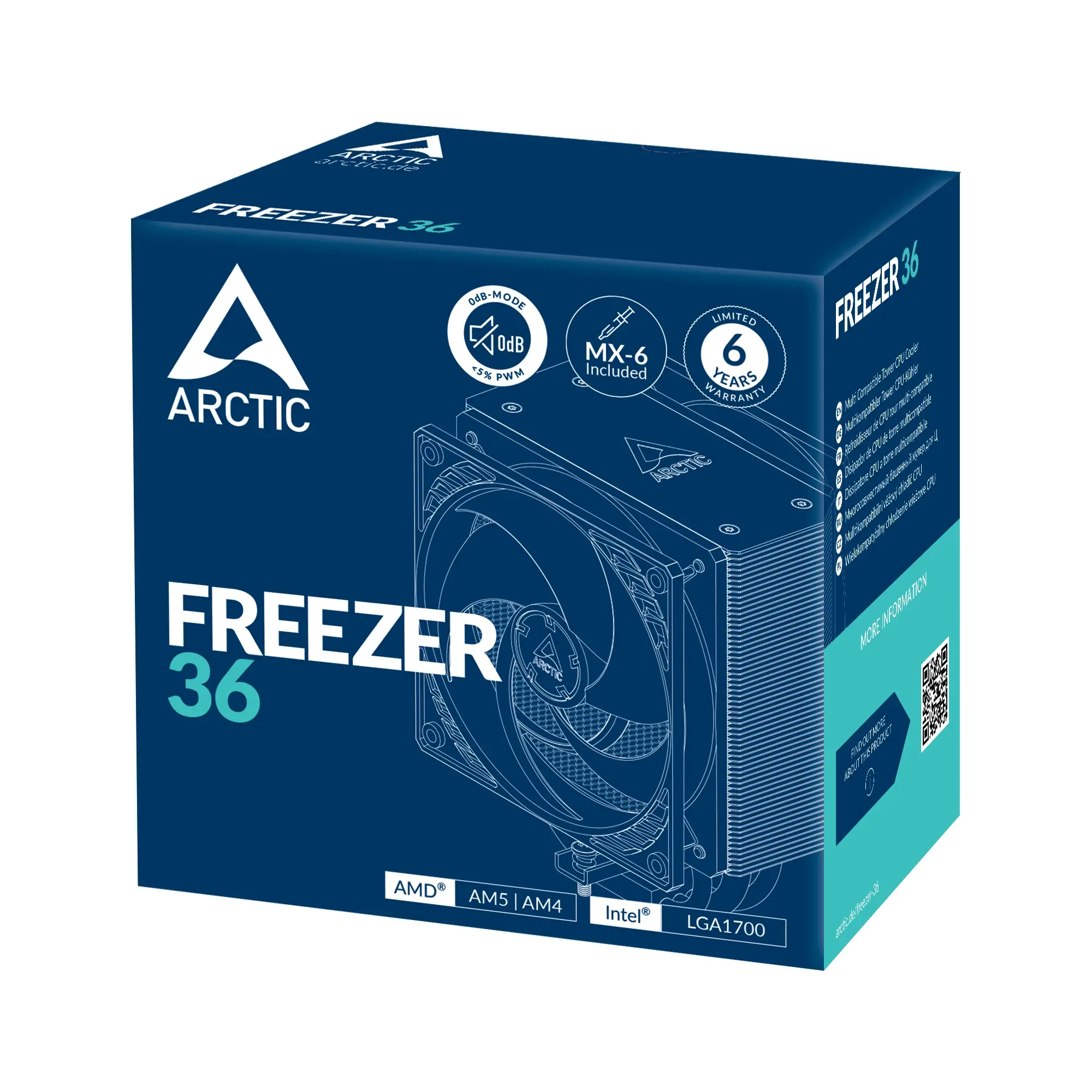 Arctic охладител Freezer 36 - LGA1851/LGA1700/AM5 - image 5