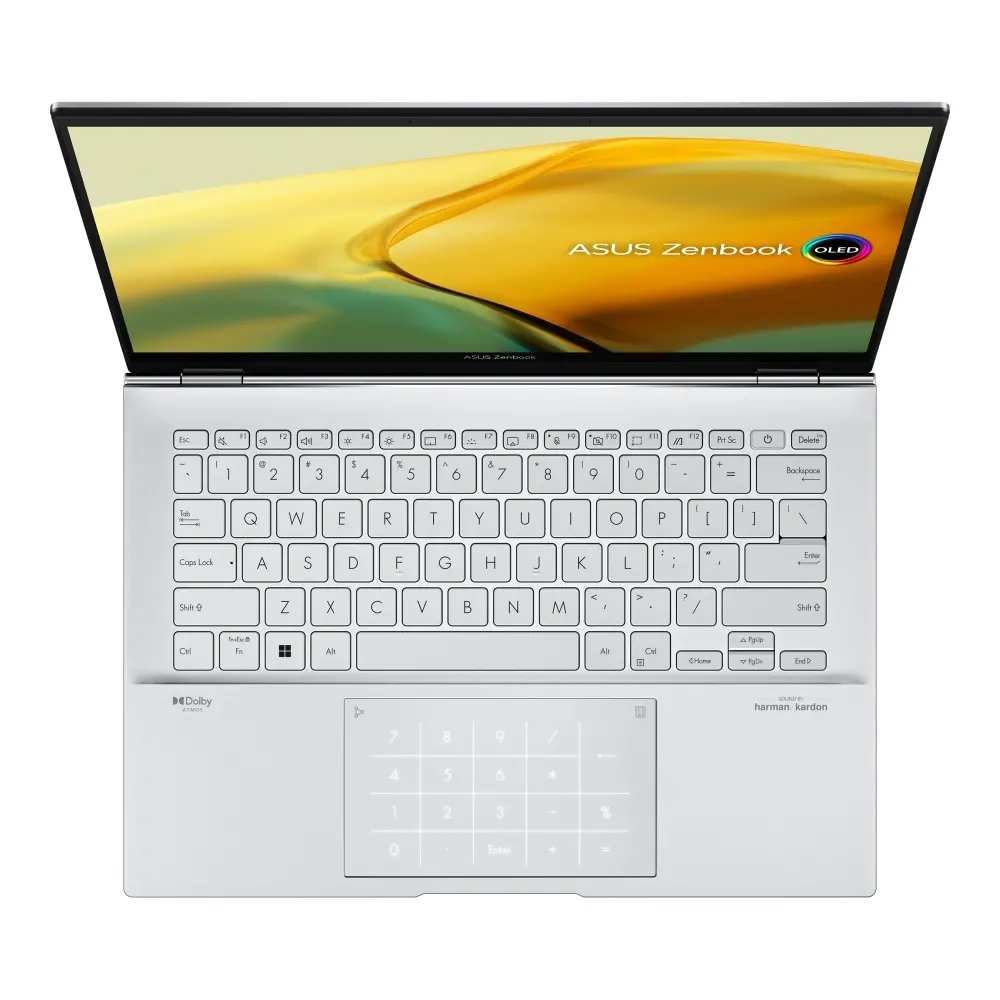 Лаптоп, Asus Zenbook UX3402VA-KM540W, Intel i5-13500H, 14.0" ,WQXGA+ (2880 x 1800) 16:10 aspect ratio, DDR5 16GB(ON BD.),512 GB PCIEG4 SSD, Windows 11, Silver - image 1